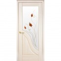 Дверь Новый Стиль "Амата" ПВХ De Luxe (стекло с рисунком Р1) - Фото №3